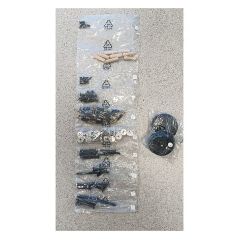R KIT MONTAGGIO X INDUSTRIAL SCRIVANIA METAL/QUERCIA 120X60X95 CM