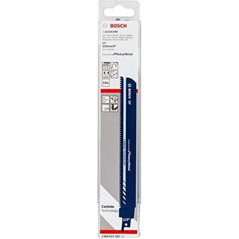 Hoja De Sierra Sable S 1155 Chmpack 10 Unidades Bosch