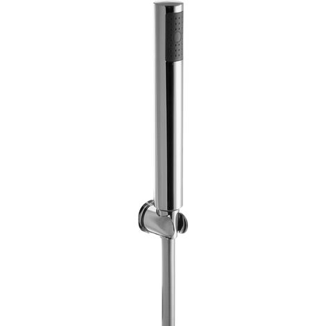PaulGurkes Handbrausen Set rund Stabbrause Brausehalter Kunststoff 1,5m Schlauch (1/5)