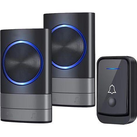 IP44 Waterproof Wireless Doorbell – 52 Ringtones – 4 Volume Levels – Quick and Easy Installation (Plug and Play)