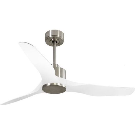 Modulo de KlassFan - Ventilateur de plafond DC sans Lumière Chrome et blanc , thermostat idéal pour 26 à 40 m², KLDC3SlimP4Wi