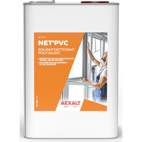 Solvant nettoyant polyvalent PVC bidon de 5L - AEXALT - PVC455 (1/3)