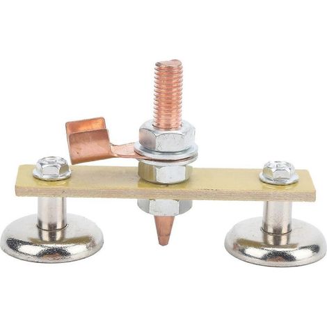 Outil de repérage de connecteurs de masse doubles pour plaque isolante en fer à tête magnétique de soudage 4 mm (1/4)