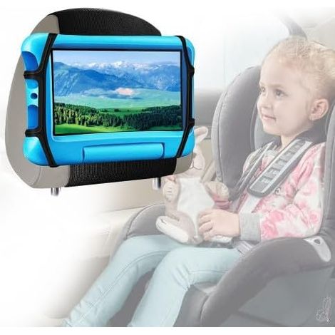 Universal Car Tablet Holder Silicone Holder Car Tablet Holder for Children on Back Seat Compatible with Mini/Air/Pro Switch Galaxy Tabs (1/5)