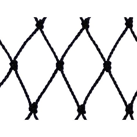 Maillestore – Filet de volière noir 10m x 10m – Maille 60mm – Résistant aux oiseaux d'élevage – Pour clôture jardin (1/4)