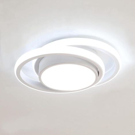 Round LED ceiling light, 32W, 2350lm, cool white light 6500K, 28cm diameter (1/4)