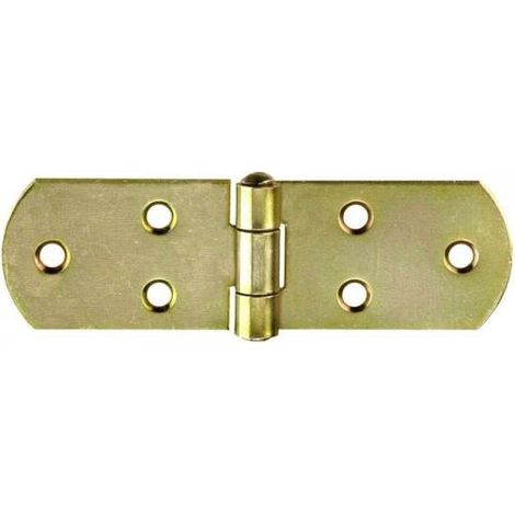 Cerniere a biscotto 140 x 35 mm. - zincate giallo - 1 pz.
