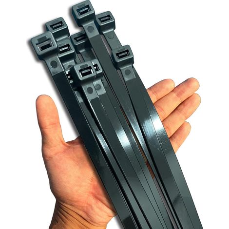 Collier de Serrage Plastique 500mm Noir, 40 Pièces Colliers Large 12mm, Serflex Grande Longueur Attache Cable Long Serre-Câbles Résistants Aux UV pour Extérieur (1/5)