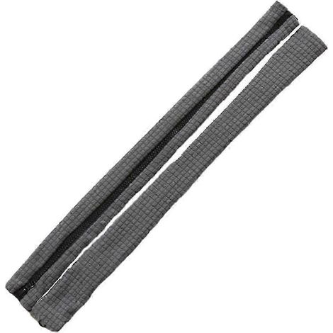 Lot de 2 housses d'accoudoirs de bureau, housses de protection pour accoudoirs d'ordinateur, manchons élastiques avec fermeture éclair-Grey