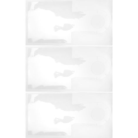 Lot de 2 films de protection transparents pour manivelle de vélo VTT, autocollants de protection de type C (1/5)