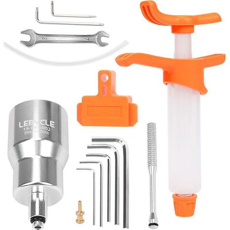 Kit De Purge De Frein - Pour Vélo De Route - Compatible R7020 R8020 R9170 R9270 - Huile Minérale Aluminium Seringue Outils - 1 Pièce (1/5)