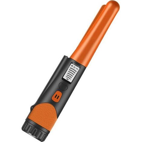 Metal Detector High Sensitivity Handheld Metal Detector One-Button LED Indicator Gold Digger Pointer Metal Detector 1pcs (Orange) MUMU (1/4)