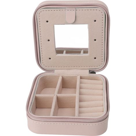 Schmuckaufbewahrungsbox Typ 3 – Reiseetui, kleiner Schmuckhalter, multifunktional, für Ohrringe, Ringe und Haaraccessoires (1/5)