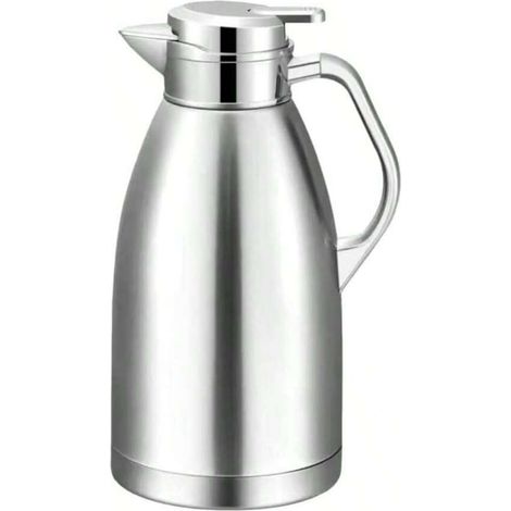 Coffee Flask Stainless Steel Insulated Coffee Pot Double Wall Vacuum Insulated Flask 2.3L Teapot Coffee Pot Dispenser For Hot Water Beverages (1/5)