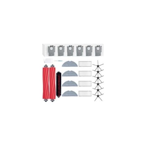 Accessoires de Rechange compatibles avec Roborock S7 MaxV Ultra,S7 Pro Ultra,2 Brosse Principale, 4 filtres, 6 brosses latérales, 4 serpillères, 6 Sacs à poussière, 1 Outil de Nettoyage