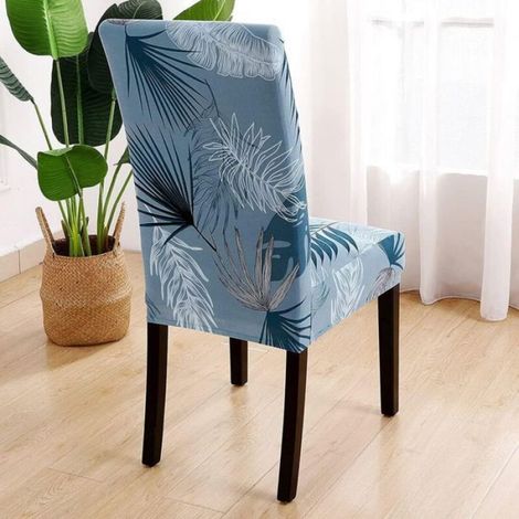 Housse De Chaise - Polyester Et Elasthanne - Pour Chaises Salle À Manger - Hauteur Dos 45 À 60 Cm - Lot De 4 (1/5)