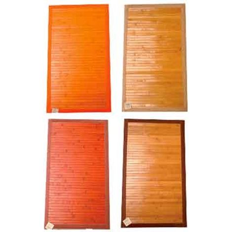 TAPPETO IN BAMBOO GOMMATO 40x70 cm