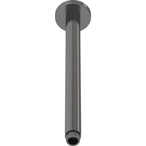 Round Ceiling Mount Shower Arm 300mm - Brushed Pewter