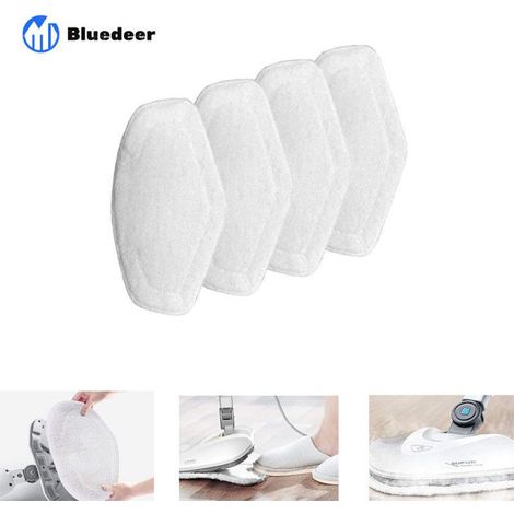 Serpillères Remplacement pour Polti Vaporetto Brosse Vaporforce, Produit pour Smart 35Mop, Smart 40Mop, Smart 100, SV400Hygiene, SV420Frescovapor, SV440Double, etc (4 pièces) Bluedeer (1/4)