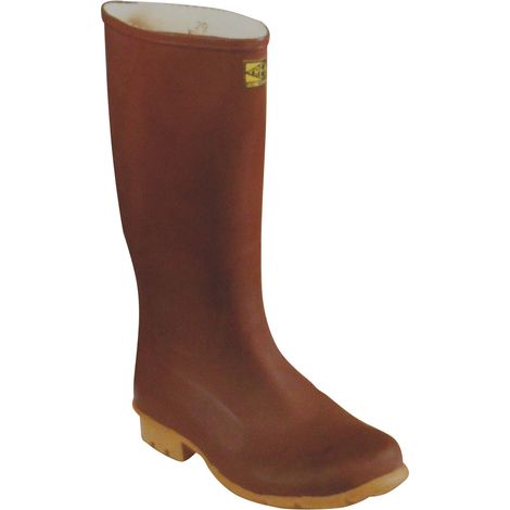 STIVALI IN GOMMA NATURALE CALANDRATA GINOCCHIO Col. Marrone Mis. 45