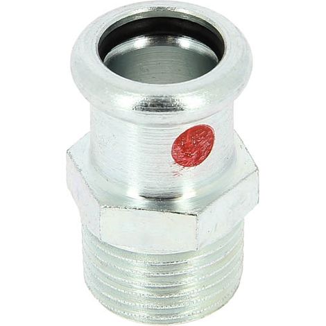Mamelon acier carbone à sertir Femelle Ø15 Mâle 1/2