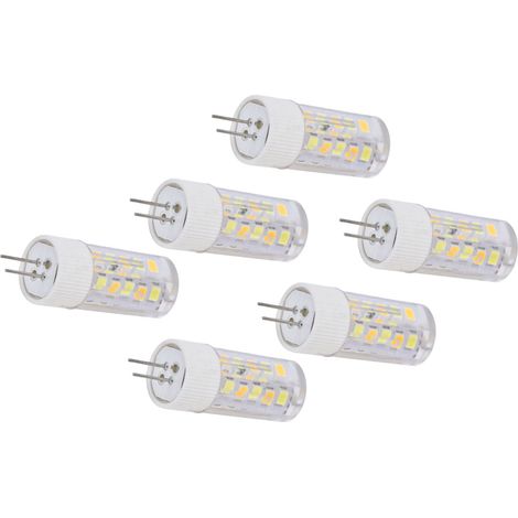 6 Ampoules G4 3W 32LED, 3 Couleurs de Lumière, 220V pour Plafonnier, Applique Murale, Maison ou Bureau
