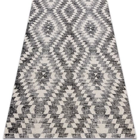 Modern Teppich MUNDO D7461 Diamanten 3D Outdoor grau / beige grey 180x270 cm