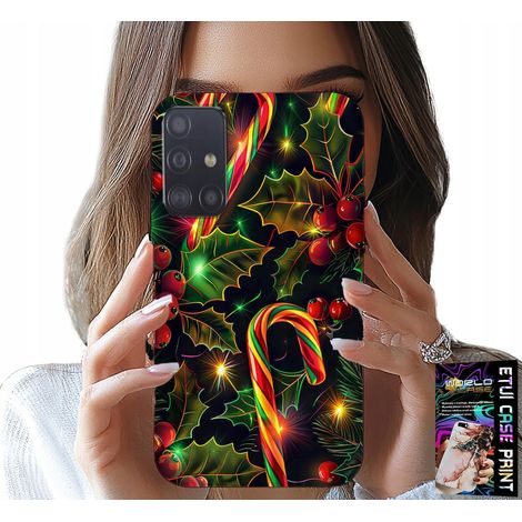 Custodia per Samsung Galaxy M31S - bastoncino di zucchero, vischio, albero di Natale + vetro (1/5)