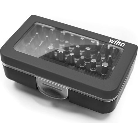 Wiha Bit Set Standard 25 mm gemischt 31-tlg. 1/4" C6,3 in Box mit Gürtelclip (41130) (1/2)