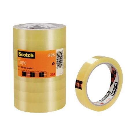 Scotch Klebeband Transparent 19 mm x 66 m Pack 8 (1/3)