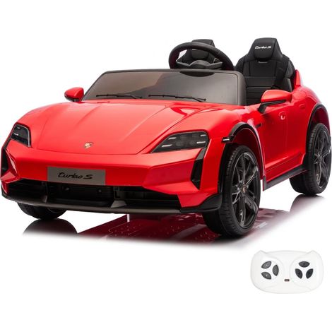 Porsche Taycan Turbo S Elektro Kinderauto 24V (2-Sitzer) - Rot