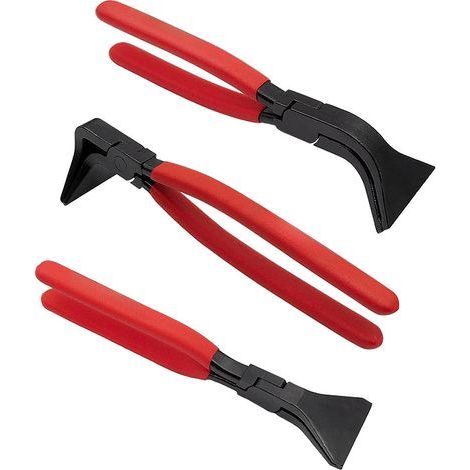 Blechbiegezange, 3-teiliges manuelles Nähwerkzeug mit geraden, 45°- und 90°-Backen, für Dachdecker, Klempner und (1/4)