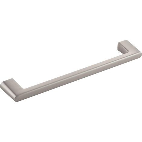 Poignée de meuble élégante en zinc moulé sous pression Effet acier inoxydable 160 mm Largeur 180 mm (1/5)