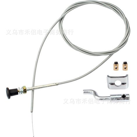 Câble de commande push-pull de 63 pouces pour starter de ligne d'amortisseur, compatible avec 237 Rotary 703971 290831 (1/4)