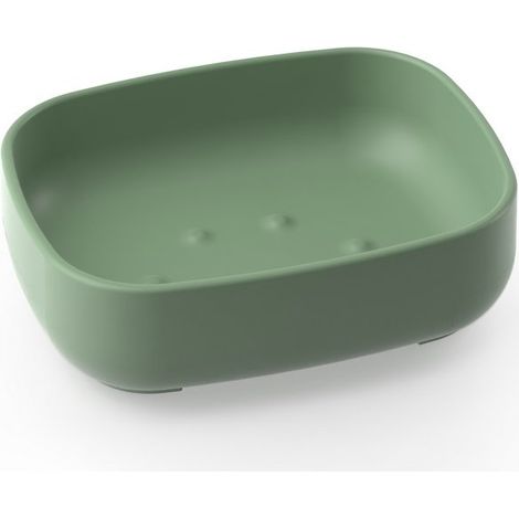Metaform - Porta sapone da appoggio Verde in Resine Termoplastiche Mod. Pod (1/2)
