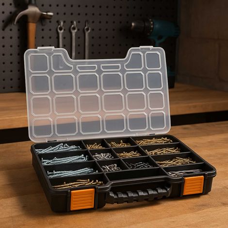 Boîte de rangement compartimentée WERKA PRO 13 pouces (32,5 x 24,5 x 5 cm)