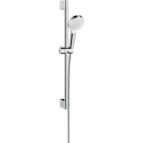hansgrohe Crometta Set doccia 100 Vario Green 6 l/min con asta doccia 65 cm Bianco/Cromo, 26555400