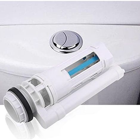 Valve de chasse d'eau pour toilettes, bouton de vidange à double flux de 21 cm, kit de remplacement d'un seul morceau, convient pour une hauteur de réservoir de 21-25 cm pour la salle de bain (1/5)