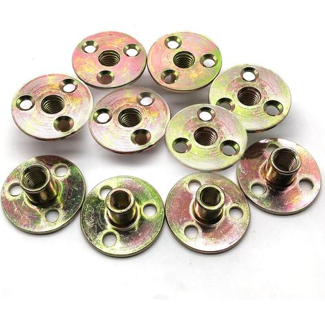 10 Écrous Souder M10 Bride 3 Trous Galvanisé Fixation (1/5)