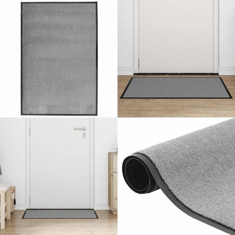 vidaXL Fußmatte Grau 60x90 cm (1/5)