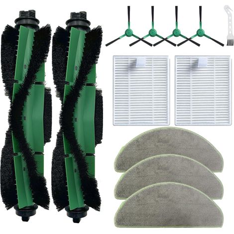 Kit Roomba 104/105/Q052 (12 pièces) : 2 rouleaux, 2 filtres HEPA, 4 brosses latérales, 3 serpillères (1/5)