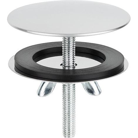 Rosaces de couverture pour couvrir les trous non utilises des eviers et lavabos, polissage Niro 42 mm