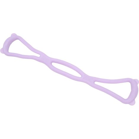 Élastique Fitness en 8 pour Renforcement Musculaire - Bande Résistante Douce pour Bras, Épaules et Dos - Accessoire d'Entraînement Violet (1/5)