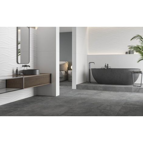 Limoux – Azulejo de pared blanco pasta blanca · interior - 60x120 cm · 7 mm Brillo (pared) - Palet completo (1/5)