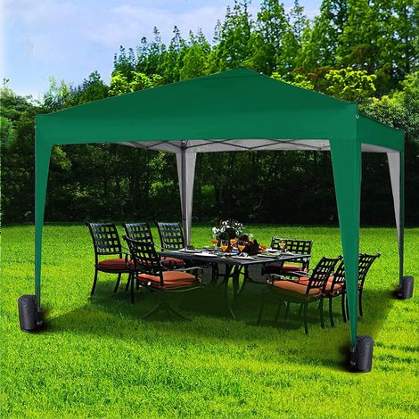 Mcc 3x3m Pop-up Gazebo Waterproof Outdoor Garden Marquee Canopy NS GREEN