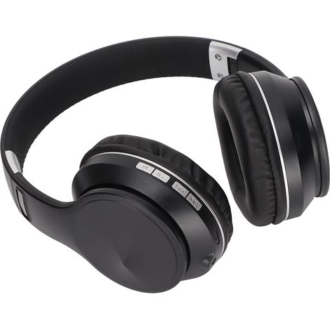 Écouteurs Bluetooth ELB4 multifonctions, pliables et sans fil, pour le sport et les jeux (noir et argent) (1/5)