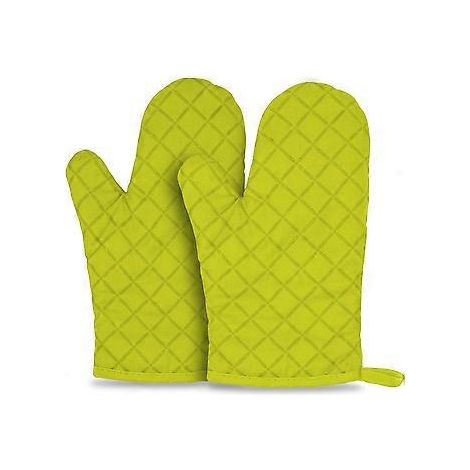Ofenhandschuhe, hitzebeständige Silikon-Ofenhandschuhe, rutschfeste Küchen-Ofenhandschuhe (Grün, 1 Paar)