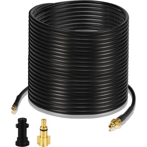 SWANEW Tubo flessibile per idropulitrice Tubo flessibile nero di sblocco Pulizia 30m (1/3)