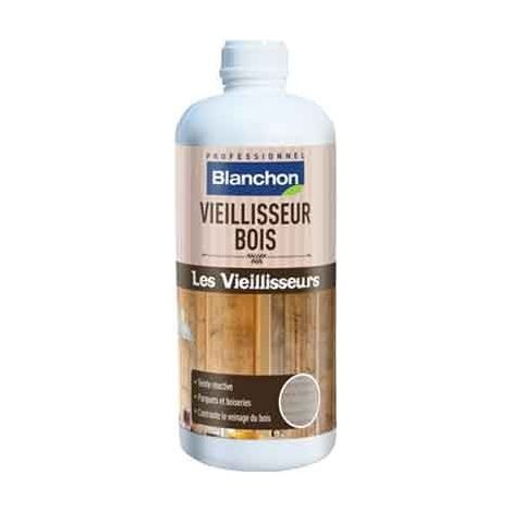Blanchon – Vieillisseur bois blanc 1L – Accentue les veinures – Application simple pour parquets et boiseries – Rendement 15 m²/L (1/5)