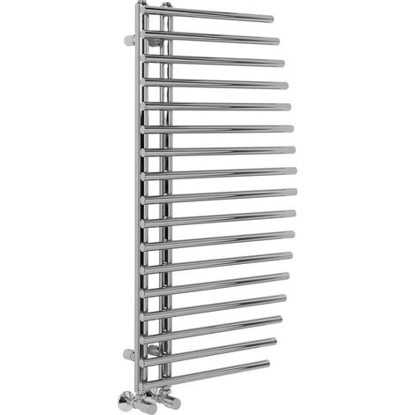 Curved Bathroom Heated Towel Rail Radiator 1000x550mm Chrome (1/5)